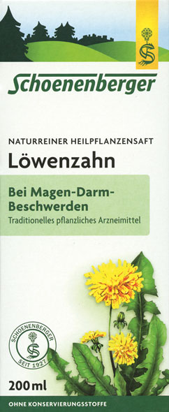 Schoenenberger Naturreiner Heilpflanzensaft - Wirkstoff: Löwenzahnkraut mit Wurzel-Presssaft01