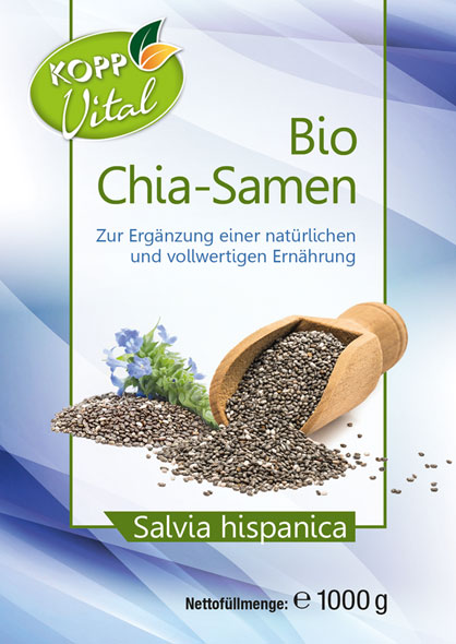 Kopp Vital ®  Bio Chia-Samen 1 kg - vegan01