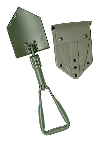 BW Dreifachspaten mit Tasche / Spatenblatt aus 100% Carbonstahl / speziell für Streitkräfte entwickelt