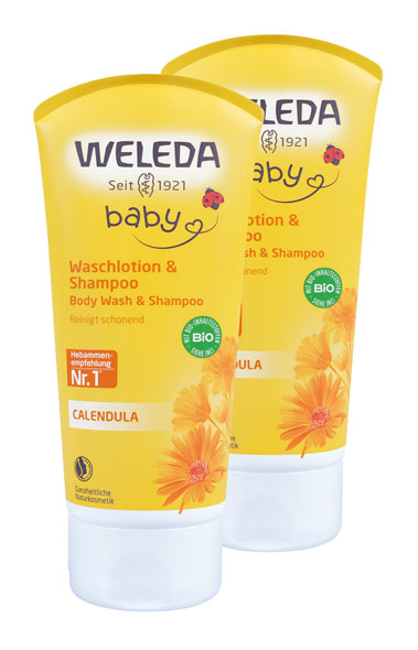 2er Pack Weleda Calendula Waschlotion & Shampoo 200ml