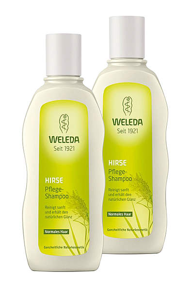 2er Pack Weleda Hirse Pflege Shampoo - 190ml