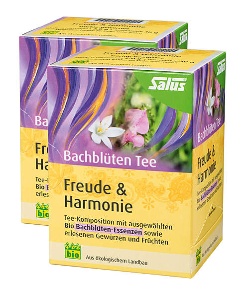 2er Pack Salus Bachblüten Tee Freude & Harmonie - Bio