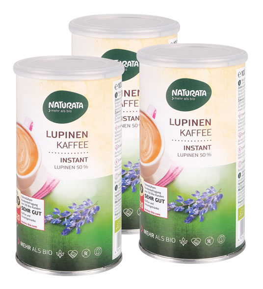3er-Pack Naturata Lupinenkaffee instant Dose