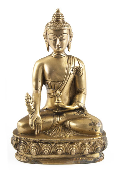 Medizin Buddha aus Messing - 20cm