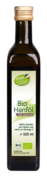 Kopp Vital ®  Bio Hanföl - vegan