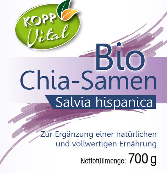 Kopp Vital Bio Chia-Samen im Bügelglas - vegan01