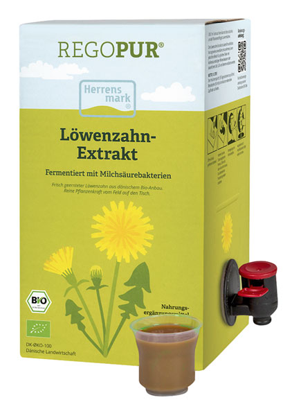 Herrensmark ®  Löwenzahn-Extrakt mit Milchsäurebakterien Bio 1 Liter / vegan / fermentiert