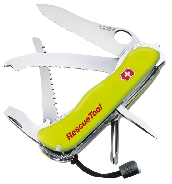 Victorinox Rescue Tool - gelb nachleuchtend inkl. Gürteltasche