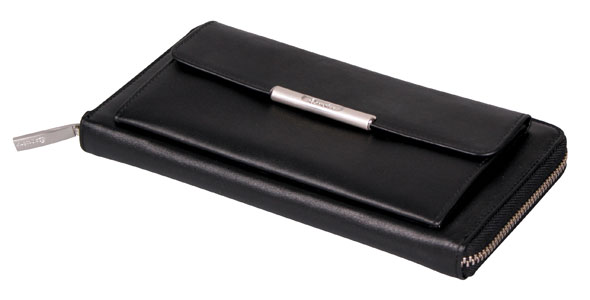 Esquire RFID Damen-Geldbörse - schwarz 19 × 10 cm01