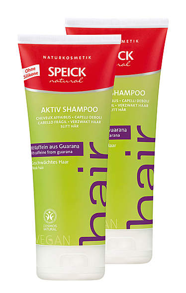 2er Pack Speick Natural Aktiv Shampoo mit Koffein aus Guarana - je 200ml