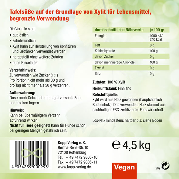 Kopp Vital ®  Xylit Birkenzucker Premium02