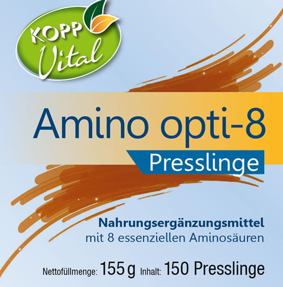 Kopp Vital ®  Amino opti-8 Presslinge - vegan - Master Amino Acid Pattern (MAP)01