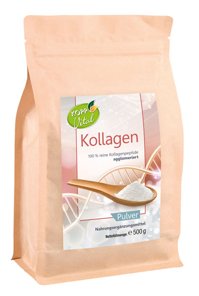 Kopp Vital ®  Kollagen Pulver / zertifizierte Weidehaltung / Kollagenhydrosat / Kollagenpeptid / 91% Eiweißgehalt