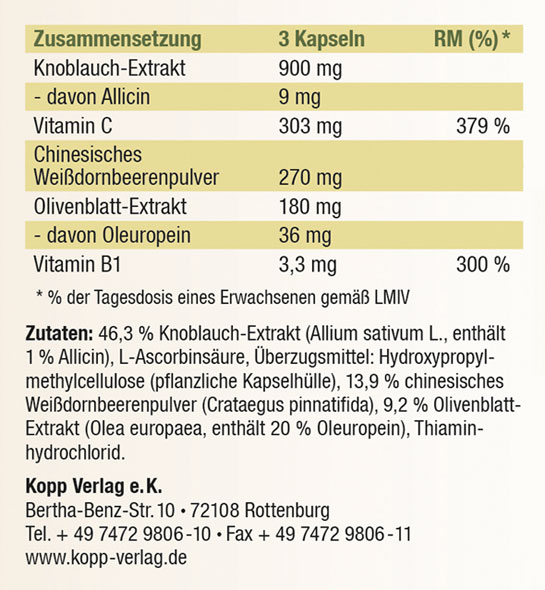 Kopp Vital ®  Knoblauch Kapseln02