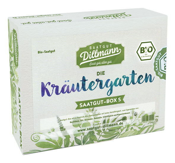 Die Kräutergarten-Saatgut-Box Bio