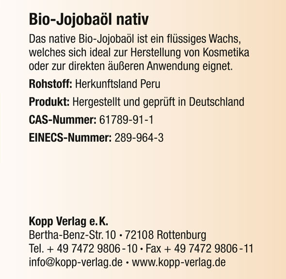 Kopp Vital ®  Bio-Jojobaöl04
