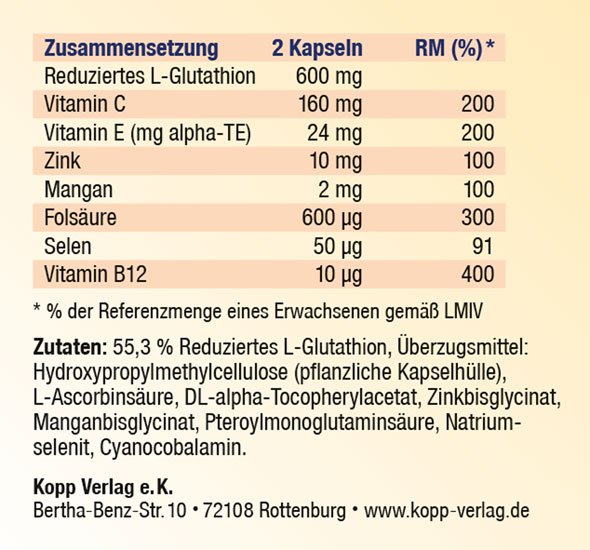 Kopp Vital ®  Glutathion Dual Plus Kapseln02