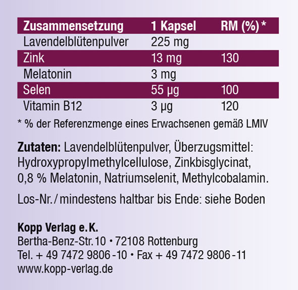 Kopp Vital ®  Melatonin Dual Plus Kapseln02