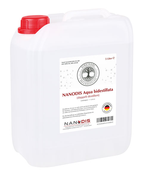 Nanodis Aqua bidestillata 5 l-Kanister