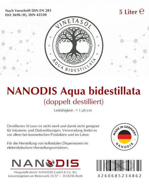Nanodis Aqua bidestillata 5 l-Kanister01