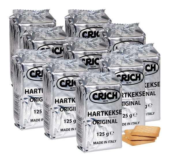 10er-Pack Crich Hartkeks 125 g
