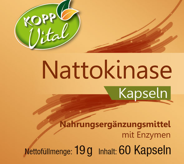 Kopp Vital ®  Nattokinase Kapseln hochdosiert mit 2000 FU / aus fermentierten Sojabohnen / GMO-frei / vegan / Prem01