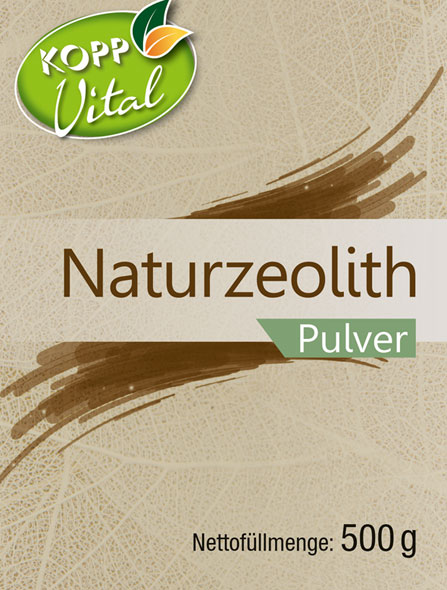 Kopp Vital ® Naturzeolith Pulver - 500 g - 86 % Klinoptilolith - Körnung: 0,05 mm. Höchste Qualität, 100 % natürlich01