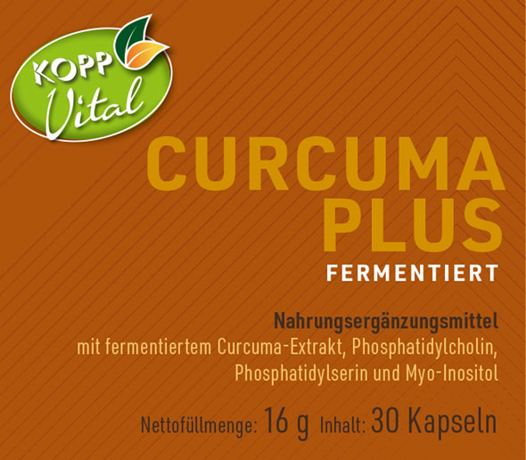Kopp Vital ®  Curcuma Plus fermentiert Kapseln mit Curcumin und Phospholipiden in höchster Bioverfügbarkeit01