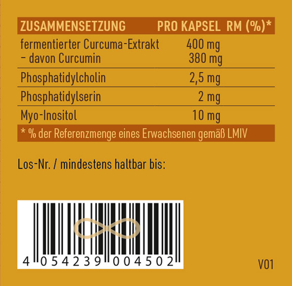 Kopp Vital ®  Curcuma Plus fermentiert Kapseln mit Curcumin und Phospholipiden in höchster Bioverfügbarkeit03
