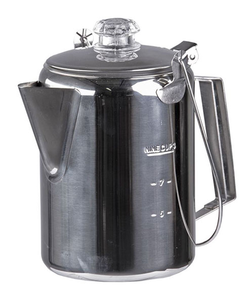Kaffeekanne / Percolator für 9 Tassen - Stainless Steel