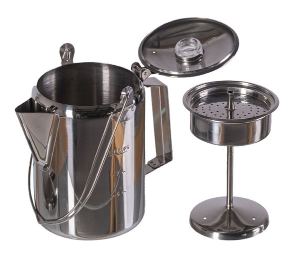 Kaffeekanne / Percolator für 9 Tassen - Stainless Steel01