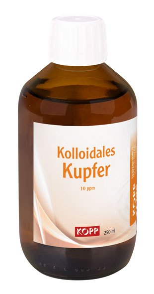 Kolloidales Kupfer Konzentration 10 ppm - 250 ml