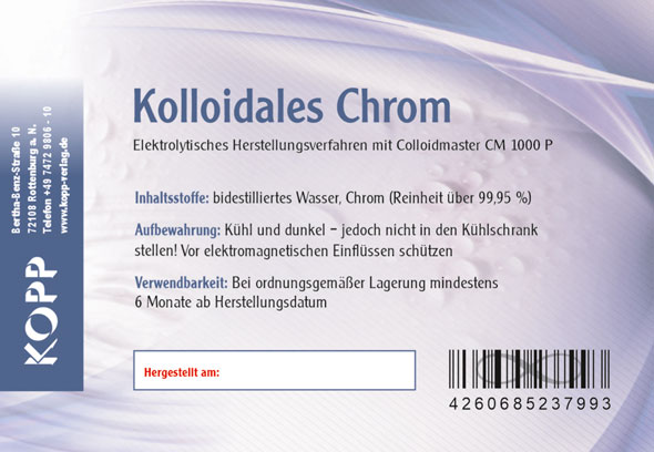Kolloidales Chrom Konzentration 50 ppm - 250 ml02