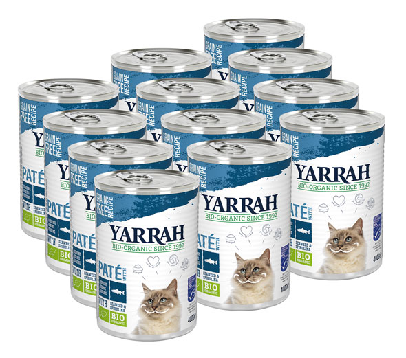 12er-Pack Yarrah Bio-Pastete mit Fisch (MSC) für Katzen01