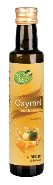 Kopp Vital ®  Oxymel 500ml / Sauerhonig / Sonnenblumenhonig und Apfelessig / Premiumqualität
