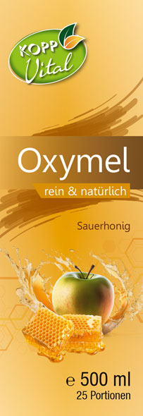 Kopp Vital ®  Oxymel 500ml / Sauerhonig / Sonnenblumenhonig und Apfelessig / Premiumqualität01