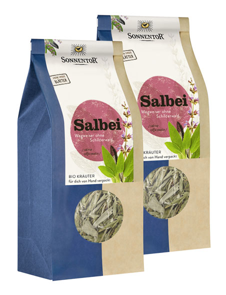 2er-Pack Sonnentor Bio-Salbei, 2 x 50 g lose