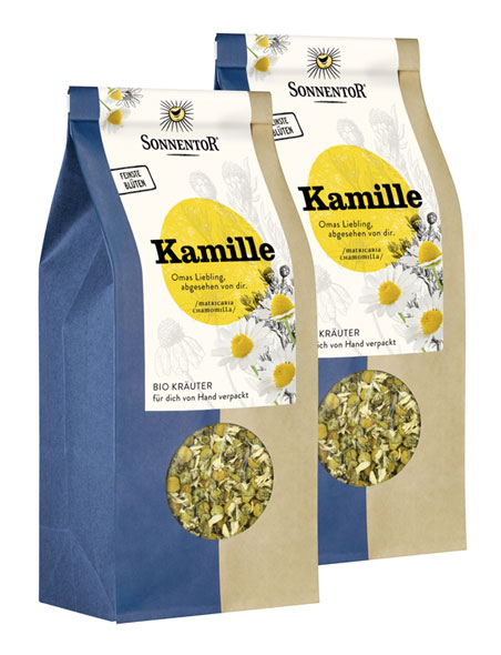 2er-Pack Sonnentor Bio-Kamille, 2 x 50 g lose