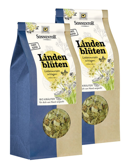 2er-Pack Sonnentor Bio-Lindenblüten Kräutertee, 2 x 35 g lose