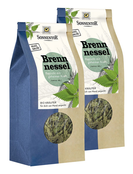 2er-Pack Sonnentor Bio-Brennnessel Krutertee, 2 x 50 g lose