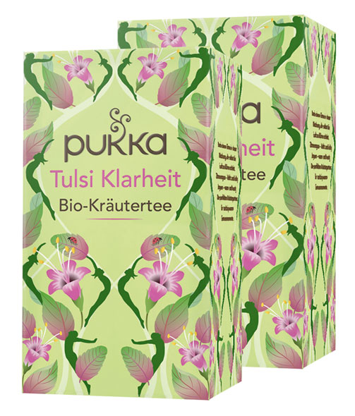 2er-Pack Pukka Bio-Tulsi Klarheit Kräutertee, Beutel, 2 x 20 x 1,8 g