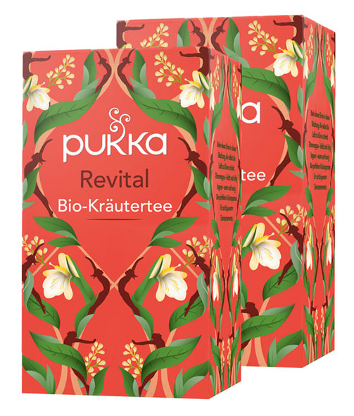 2er-Pack Pukka Bio-Revital Kräutertee, Beutel, 2 x 20 x 2 g