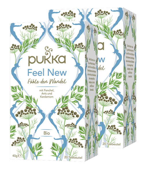 2er-Pack Pukka Bio-Feel New Kräutertee, Beutel 2 x 20 x 1,6 g