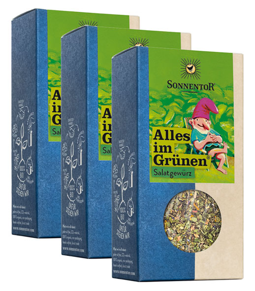 3er-Pack Sonnentor Alles im Grünen - Bio-Salatgewürz - 3 x 15 g