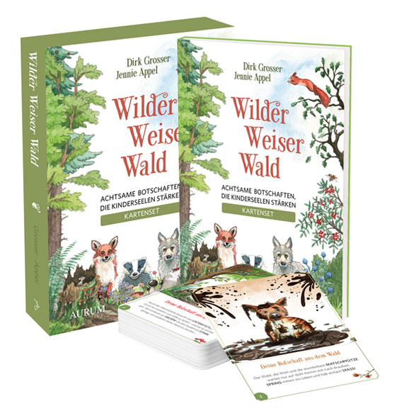 Wilder Weiser Wald - Kartenset für Kinder