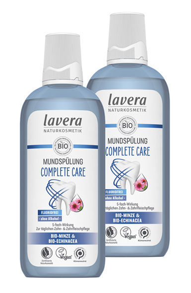 2er-Pack Lavera Complete Care Mundspülung, 2 x 400 ml