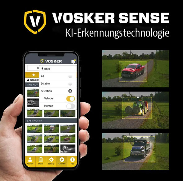 High-Tech Überwachungskamera für Tag und Nacht VOSKER V30009