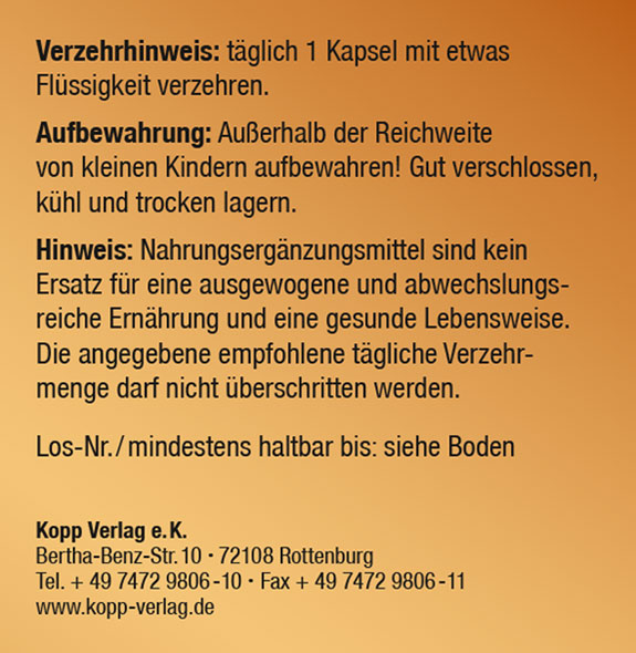 Kopp Vital   Nattokinase Kapseln hochdosiert mit 2000 FU / aus fermentierten Sojabohnen / GMO-frei / vegan / Prem03