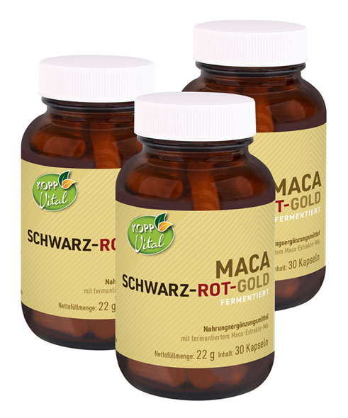 Kopp Vital   Maca Schwarz-Rot-Gold fermentiert