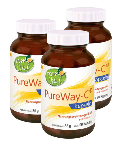 Kopp Vital   PureWay-C   Kapseln / 750 mg Vitamin C / Hochdosiert / Schnelle Resorption / Vegan